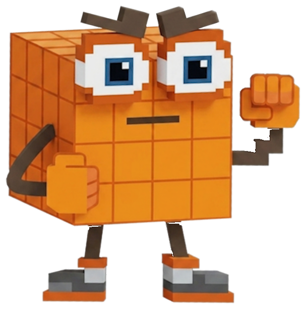 DEDUSTFUND mascot — the pixel-art DeDust intern